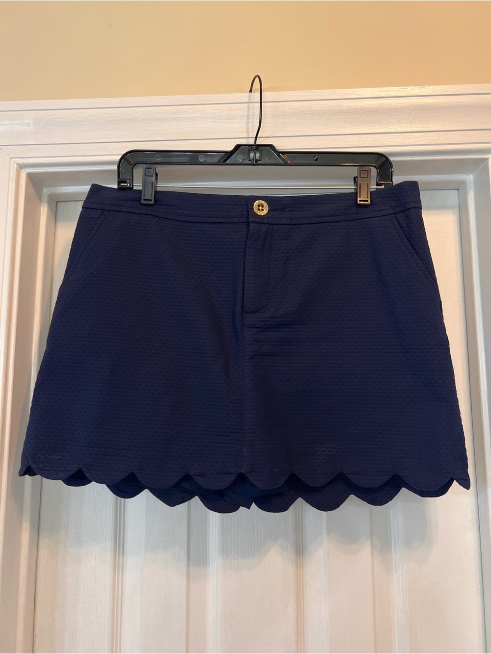 Lilly Pulitzer Colette Scallop Skort in True Navy size 10